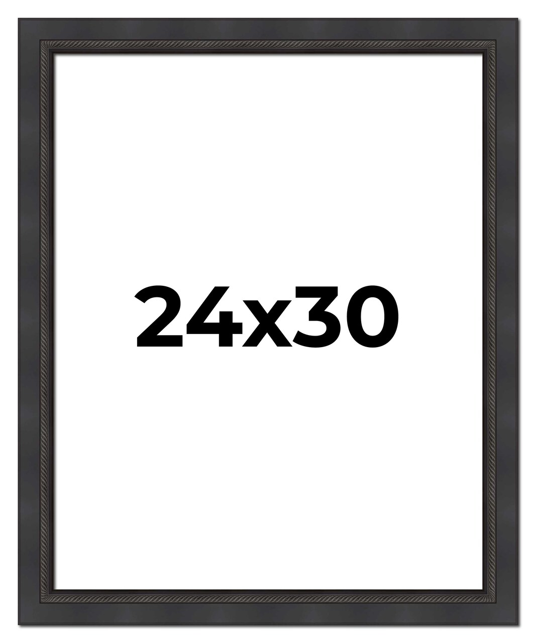 Traditional Black Picture Frame - UV Acrylic, Foam Board Backing, Hanging Hardware